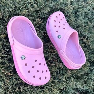 Crocs Crocband II Clogs Unisex Size M9 W11 Pink Shoes